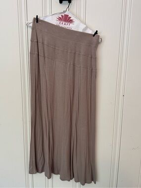 Lapis Taupe Maxi Skirt
